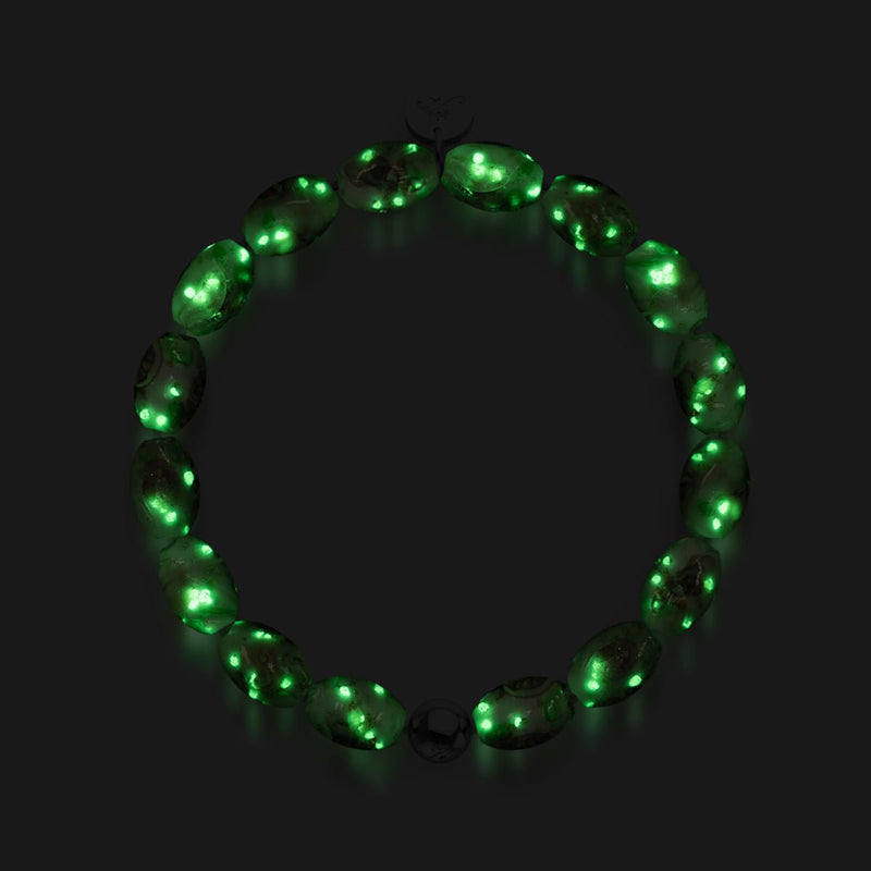 Jardin d'hiver | Argent sterling 925 | Bracelet de jardin en verre Firefly