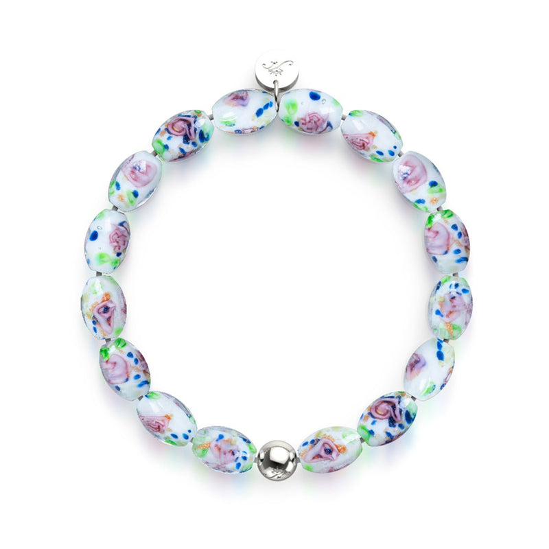 Jardin d'hiver | Argent sterling 925 | Bracelet de jardin en verre Firefly