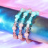 Blush | Argent sterling 925 | Bracelet de luxe en forme de champignon en verre Firefly