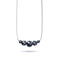 Pitch Black | .925 Sterling Silver | Firefly Glass Infinity Clasp Necklace
