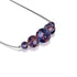 Purple Elixir | .925 Sterling Silver | Firefly Glass Infinity Clasp Necklace
