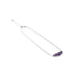 Purple Elixir | Argent sterling 925 | Collier avec fermoir infini en verre Firefly