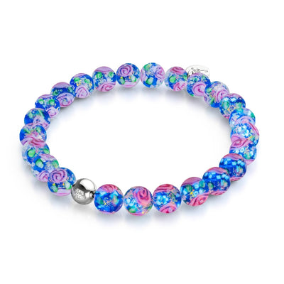 NOGU.studio - NOGU - Firework Glass Bracelets - Blue Hibiscus | Firework Glass Garden Bracelet