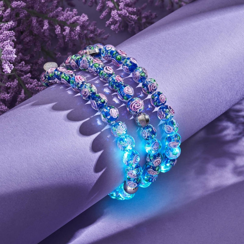 Blue Hibiscus | Firework Glass Garden Bracelet