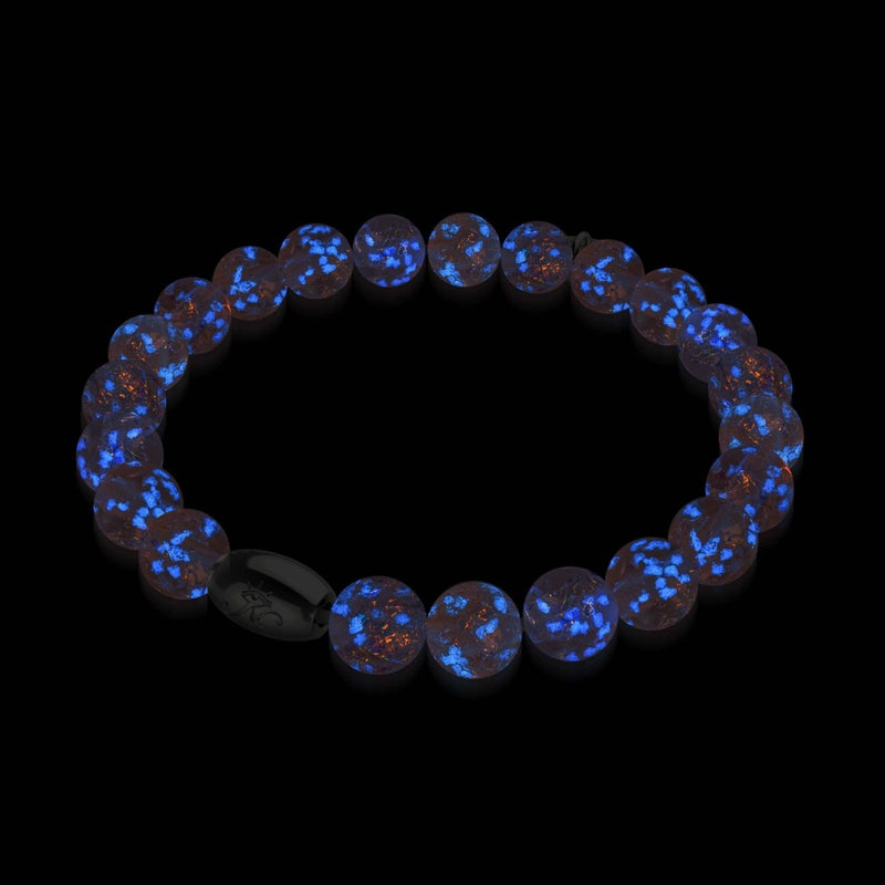 Dusty Rose | .925 Sterling Silver | Firework Glass Bracelet