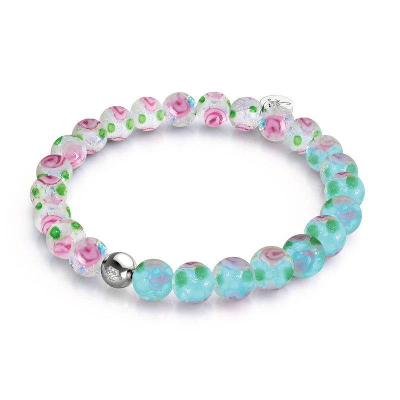 Lunafiore | Bracelet de jardin en verre feu d'artifice