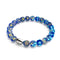 Tanzanite Burst | .925 Sterling Silver | Firework Glass Bracelet