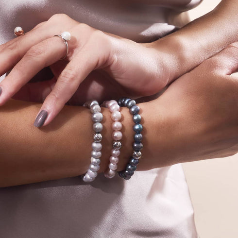 Trésor caché | Argent sterling 925 | Bracelet en perles d'eau douce