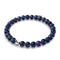 Bracelet en perles d'eau douce bleu nuit | Argent sterling 925