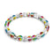 Aurore Burst | Argent | Bracelet de perles de verre galaxie