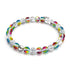 Aurore Burst | Argent | Bracelet de perles de verre galaxie
