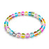 Bonbons Crush | Argent | Bracelet de perles de verre galaxie