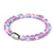 Cristal violet cosmique | Argent sterling .925 | Bracelet de perles de verre galaxie