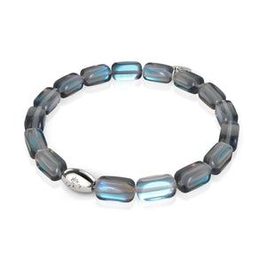 Voie Lactée | Argent sterling .925 | Bracelet galets de verre galaxie