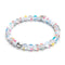 Supernova arc-en-ciel | Argent sterling .925 | Bracelet de perles de verre galaxie