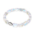 Supernova arc-en-ciel | Argent sterling .925 | Bracelet galets de verre galaxie