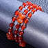 Orange sanguine | Bracelet Gemmy Bear | Cornaline x Argent