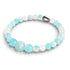 Aigue-marine | Argent sterling 925 | Bracelet en cascade de pierres précieuses