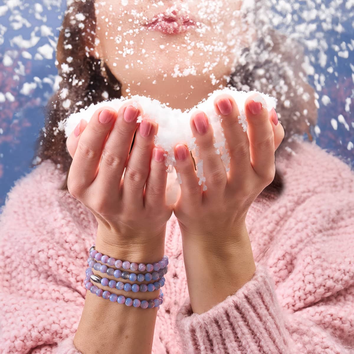 Cloud Nine | Argent | Enveloppement de pierres précieuses turquoises dorées