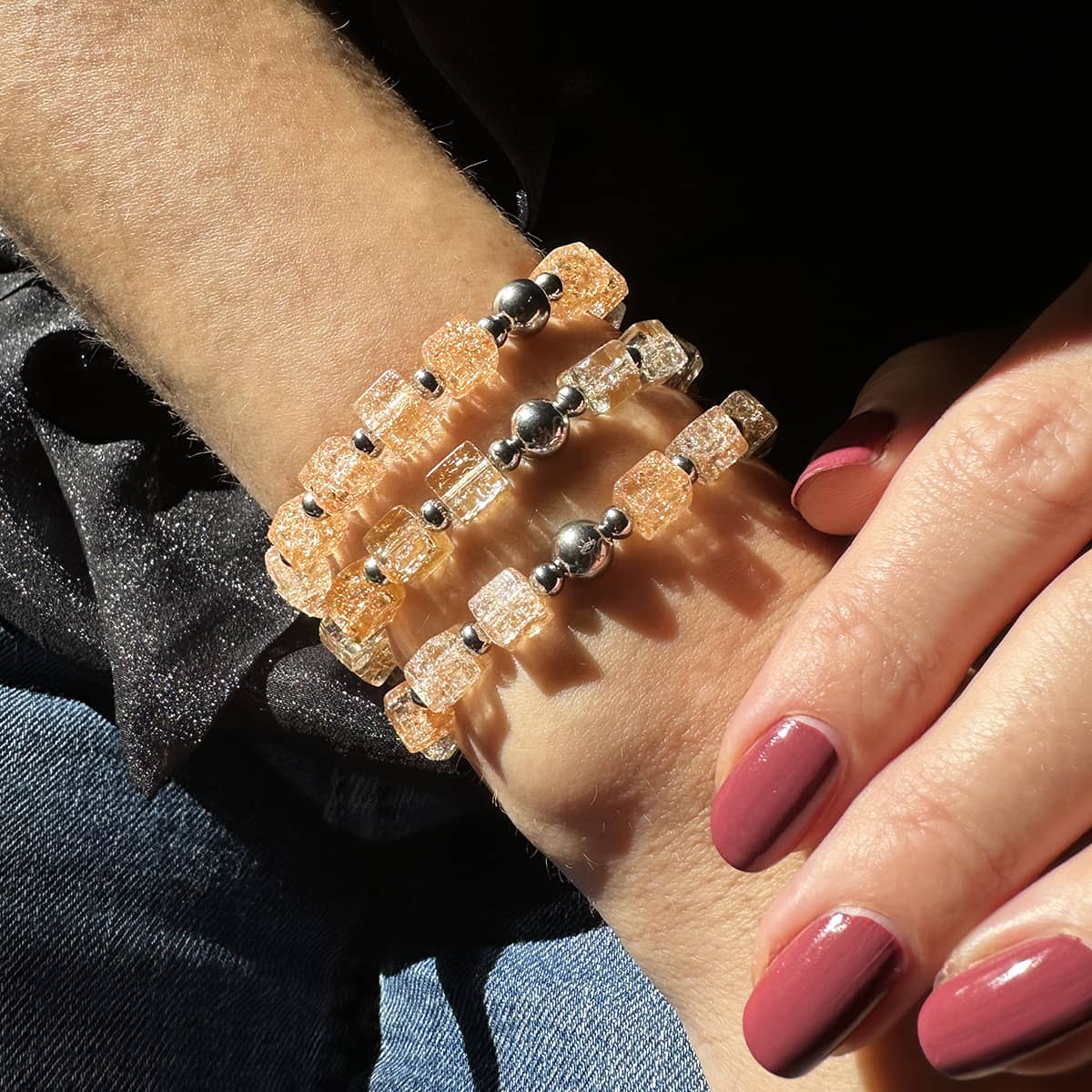 Lady Marmalade | Verre à paillettes | Bracelet en sucre