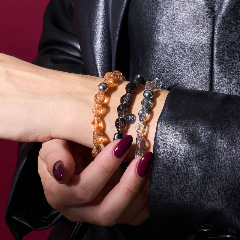 Livre des ombres | Bracelet crâne de cristal