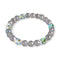 Ethereal Gloom | Bracelet en argent sterling 925 avec perles d'eau douce et crâne en verre Firefly en argent opale