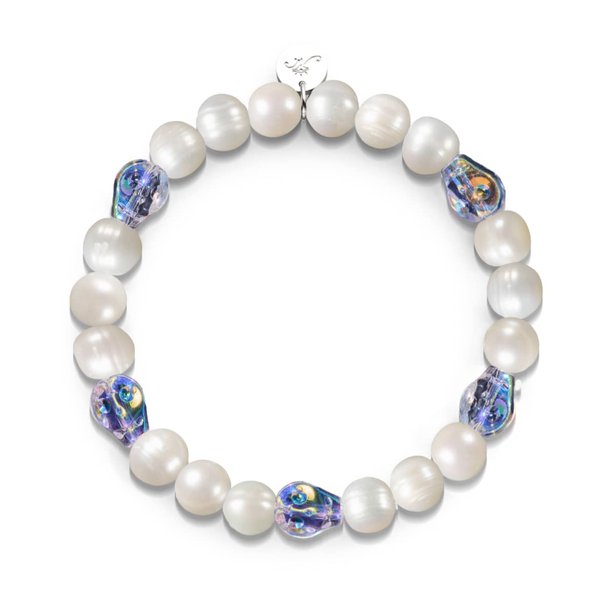 Ocean Phantom | Ivory Freshwater Pearl x Crystal Skull