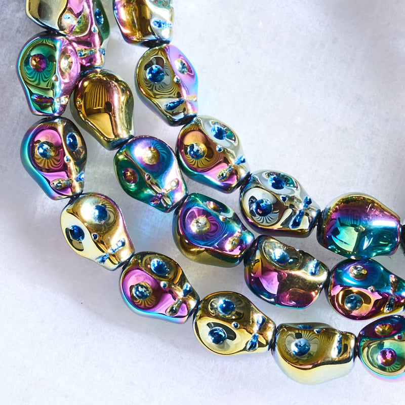 Requiem arc-en-ciel | Bracelet tête de mort