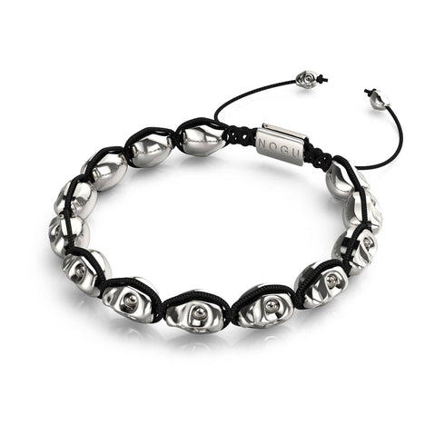 Ritual | Crânes Argent x Noir | Bracelet Macramé