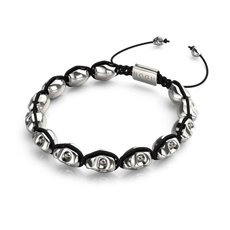 Ritual | Crânes Argent x Noir | Bracelet Macramé