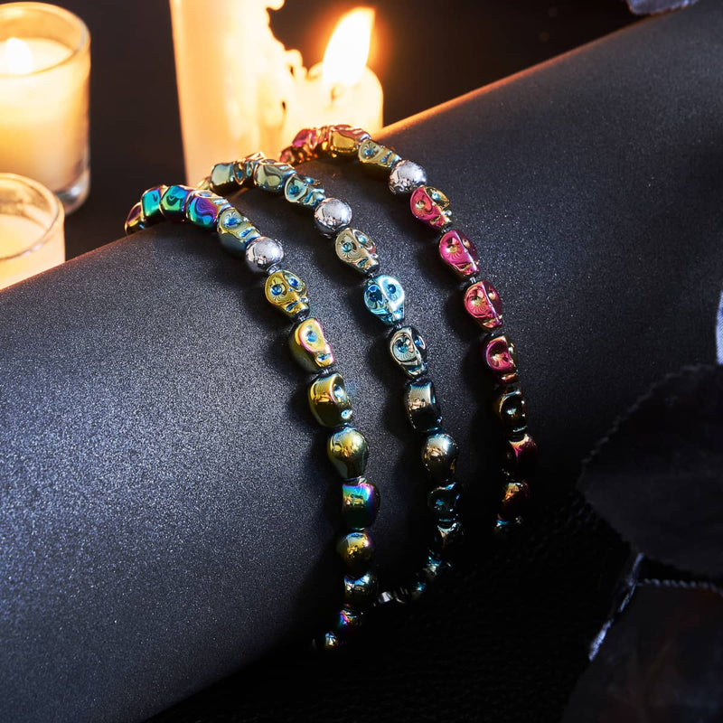 Bracelet Faucheuse brûlée | Crâne