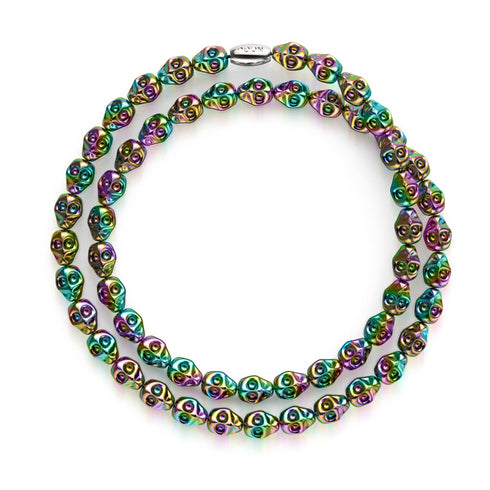 Licorne Argent | Enveloppement de crâne en hématite