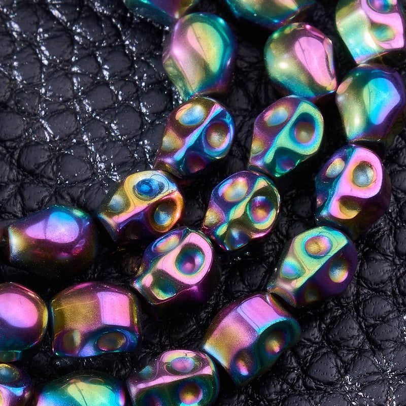 Unicorn Silver | Hematite Skull Wrap