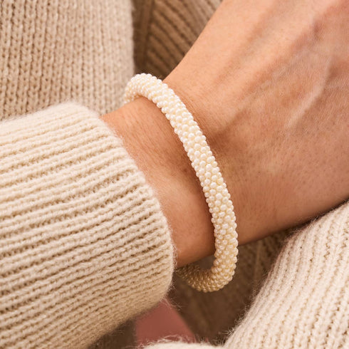 Faisceau lumineux | Bracelet en perles de verre de l'Himalaya