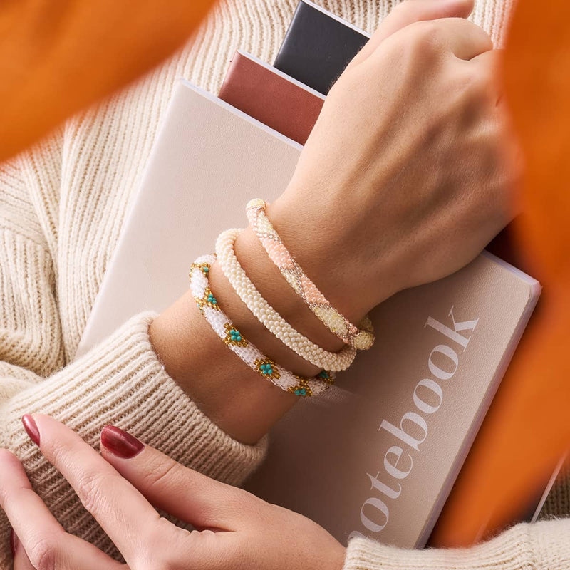 Light Beam | Himalayan Glass Bead Bracelet