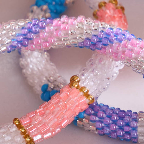 Bracelet en perles de verre de l'Himalaya | Sunburst
