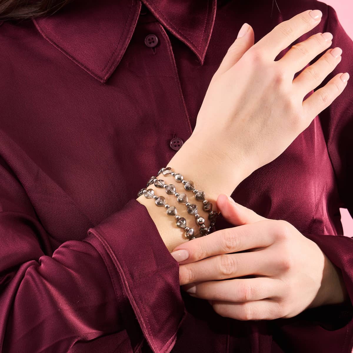 Sérénade en argent | Bracelet Infinity Hearts