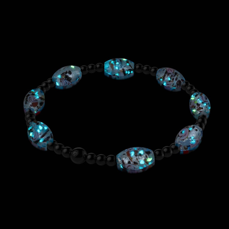 Lunar Glass Bloom Bracelet 2-Set