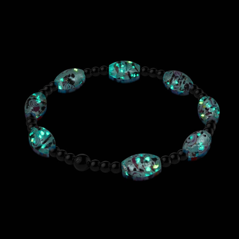 Lunar Glass Bloom Bracelet 2-Set