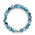 Eclipse bleue | Argent sterling 925 | Bracelet en verre lunaire