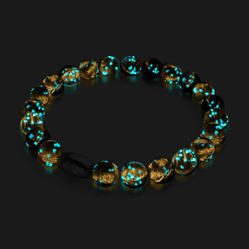Hunter's Moon | Bracelet en argent sterling 925 | Verre lunaire