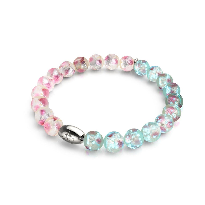 Pink Eclipse | .925 Sterling Silver | Lunar Glass Bracelet