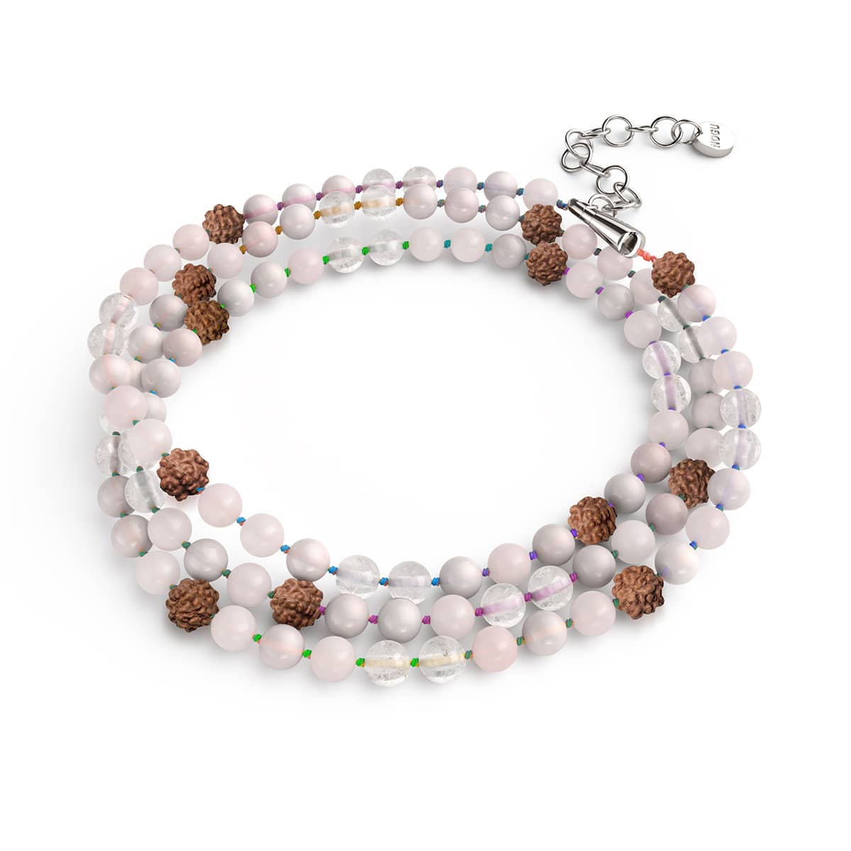 Loi de l'Attraction | Pierre précieuse Rudraksha | Enveloppement spirituel pour Mala