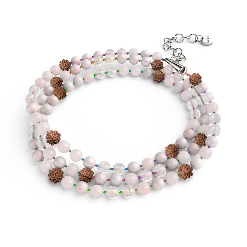 Loi de l'Attraction | Pierre précieuse Rudraksha | Enveloppement spirituel pour Mala