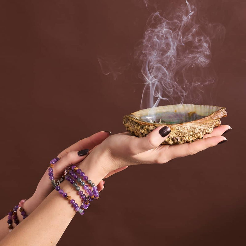 Moine Shaolin | Rudraksha en pierre précieuse | Enveloppement spirituel pour Mala