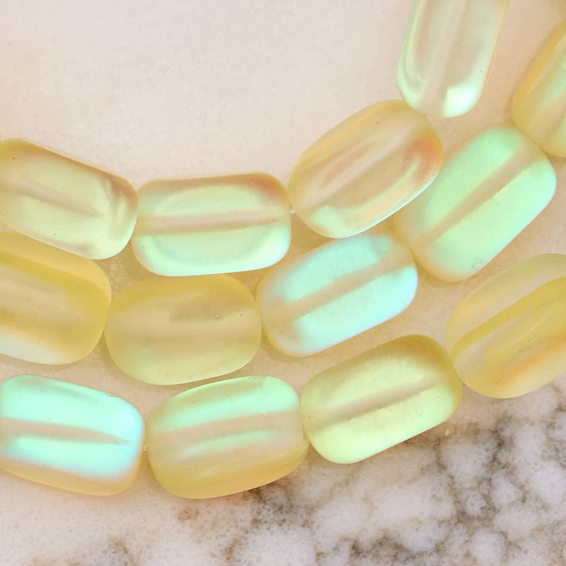 Canary | .925 Sterling Silver | Mermaid Glass Pebble Bracelet