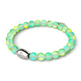 Émeraude | Argent sterling .925 | Bracelet de perles de verre sirène