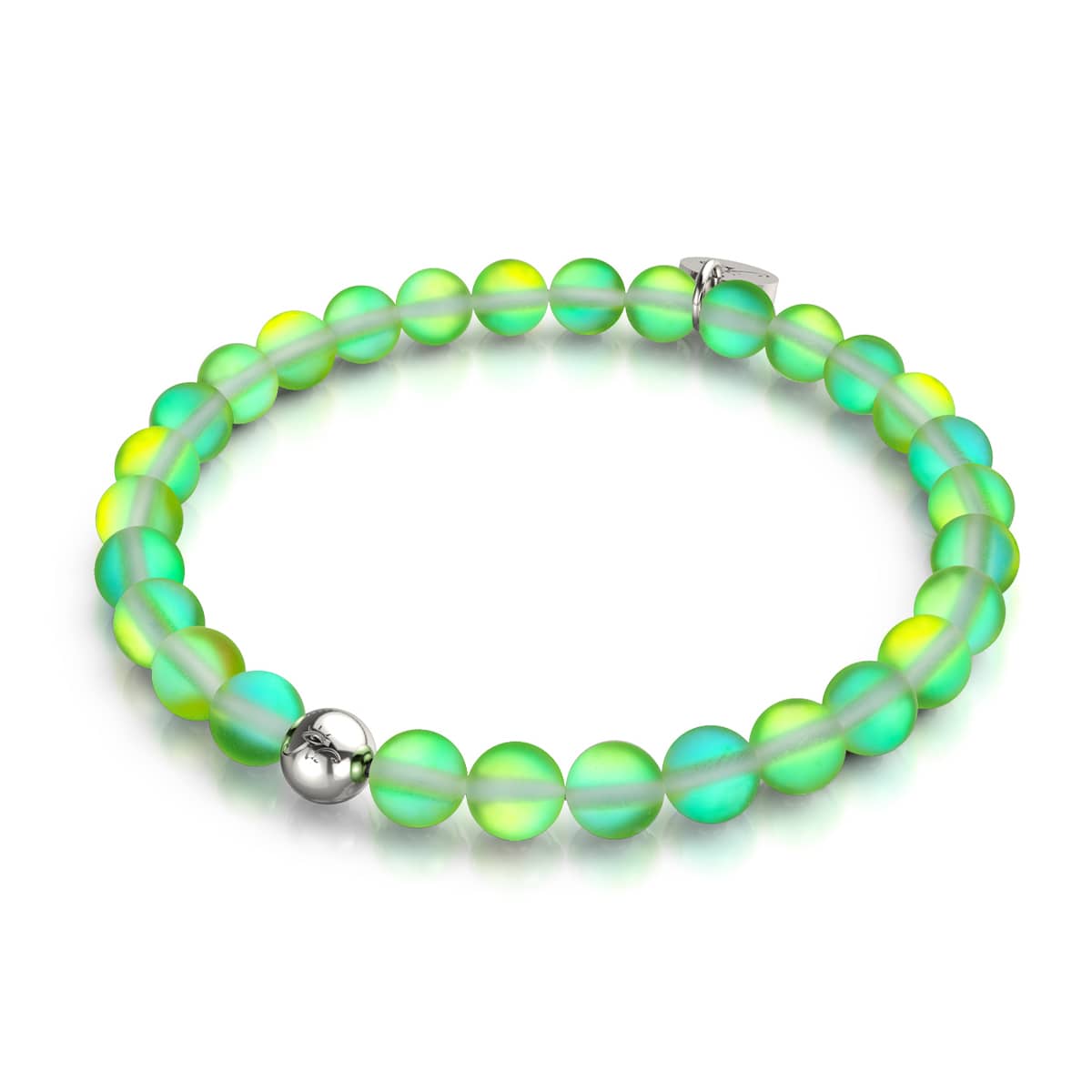 Émeraude | Argent | Bracelet de perles de verre sirène