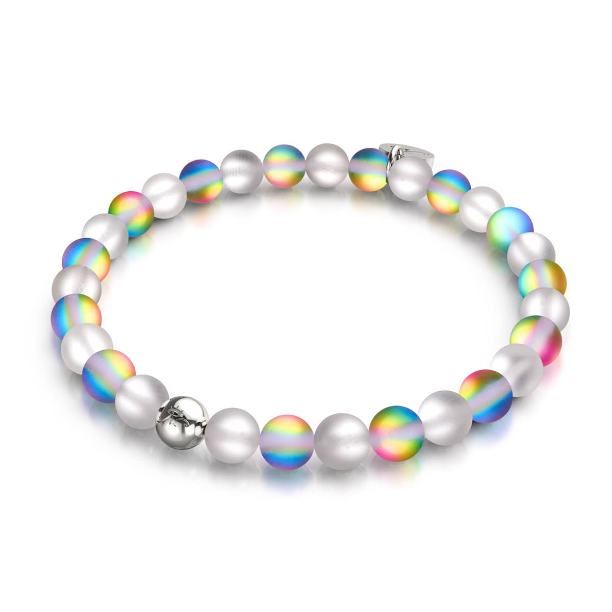 Poussière de fée | Argent | Bracelet de perles de verre sirène