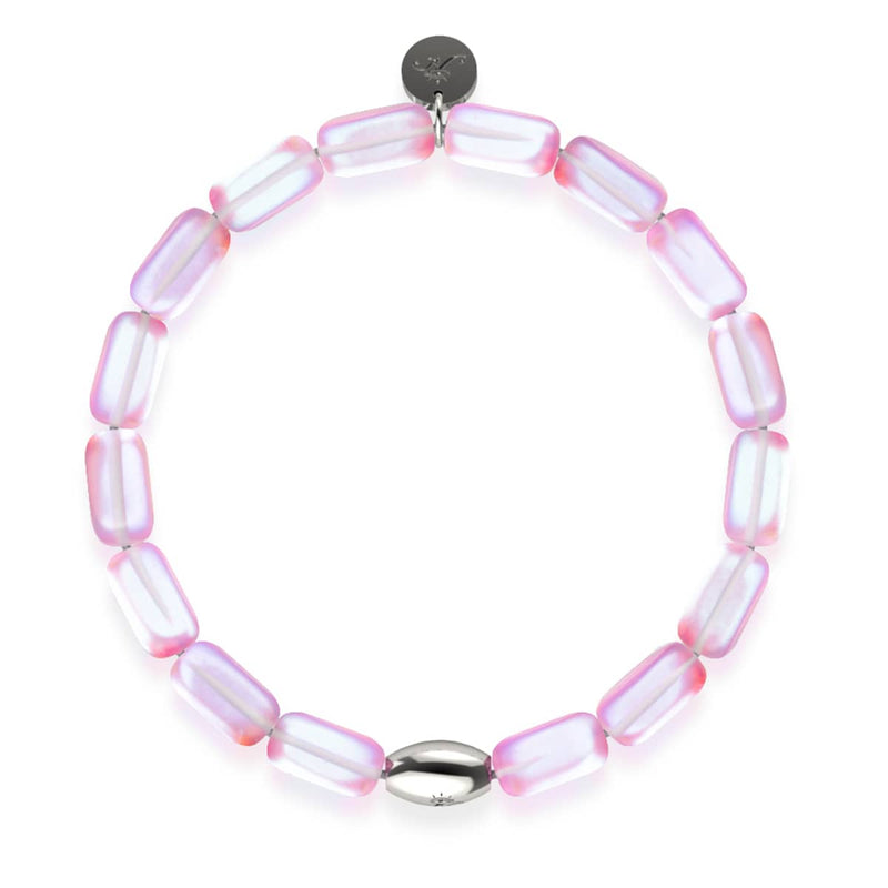 Lavender | .925 Sterling Silver | Mermaid Glass Pebble Bracelet